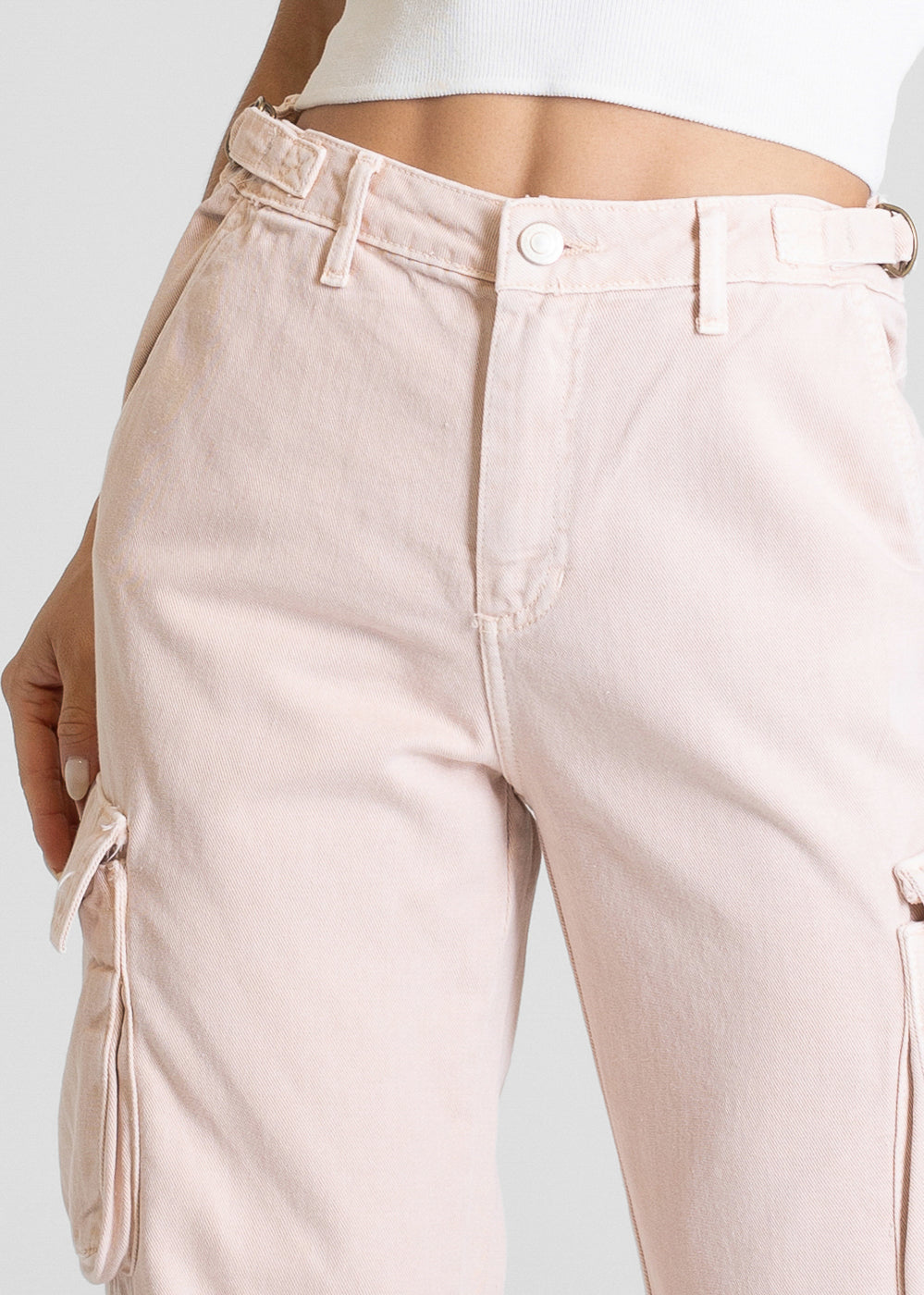 Calça Sarja Sawary Wide Leg - 281588 SALMAO