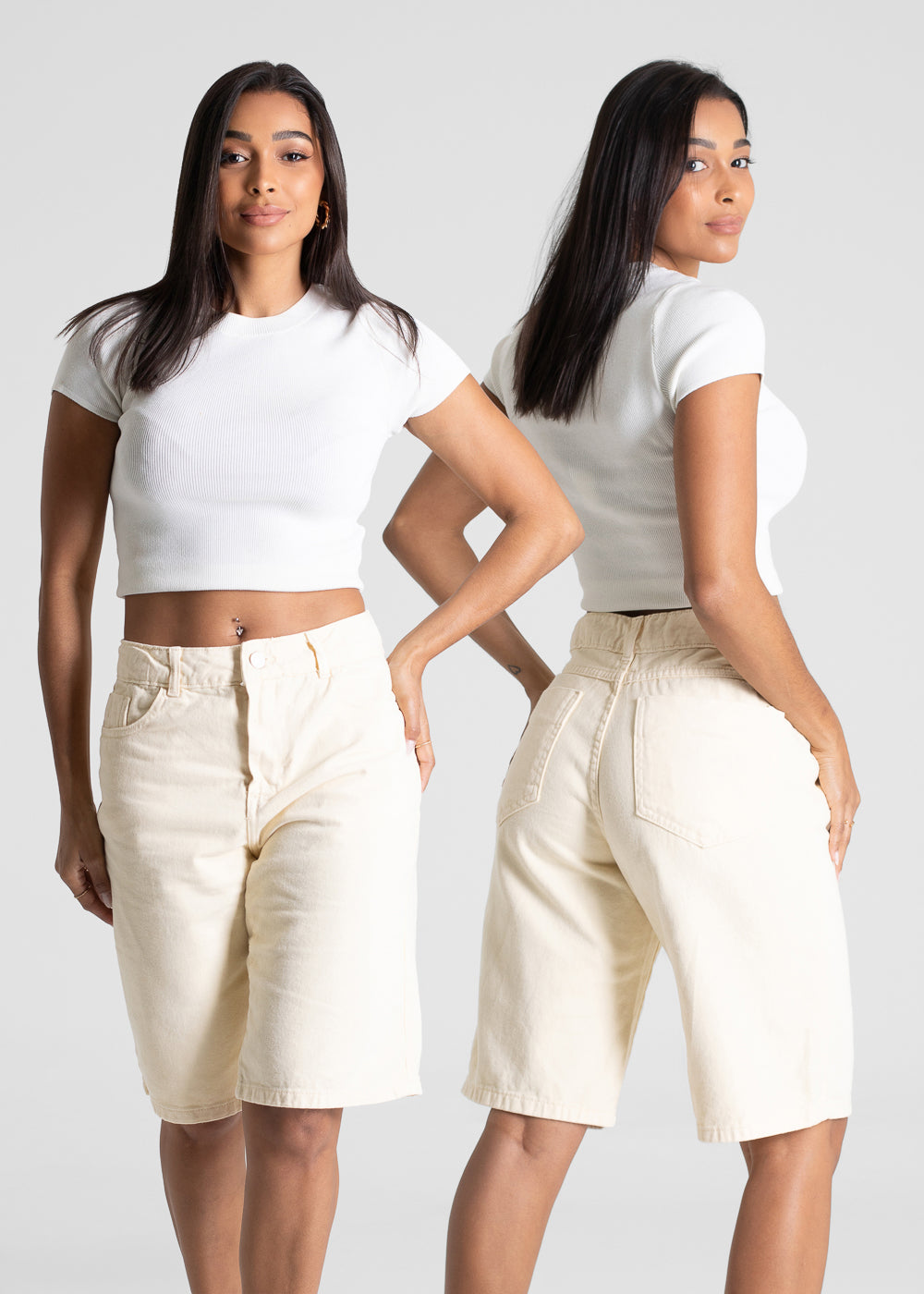 Bermuda Sarja Sawary - 281589 AMARELO