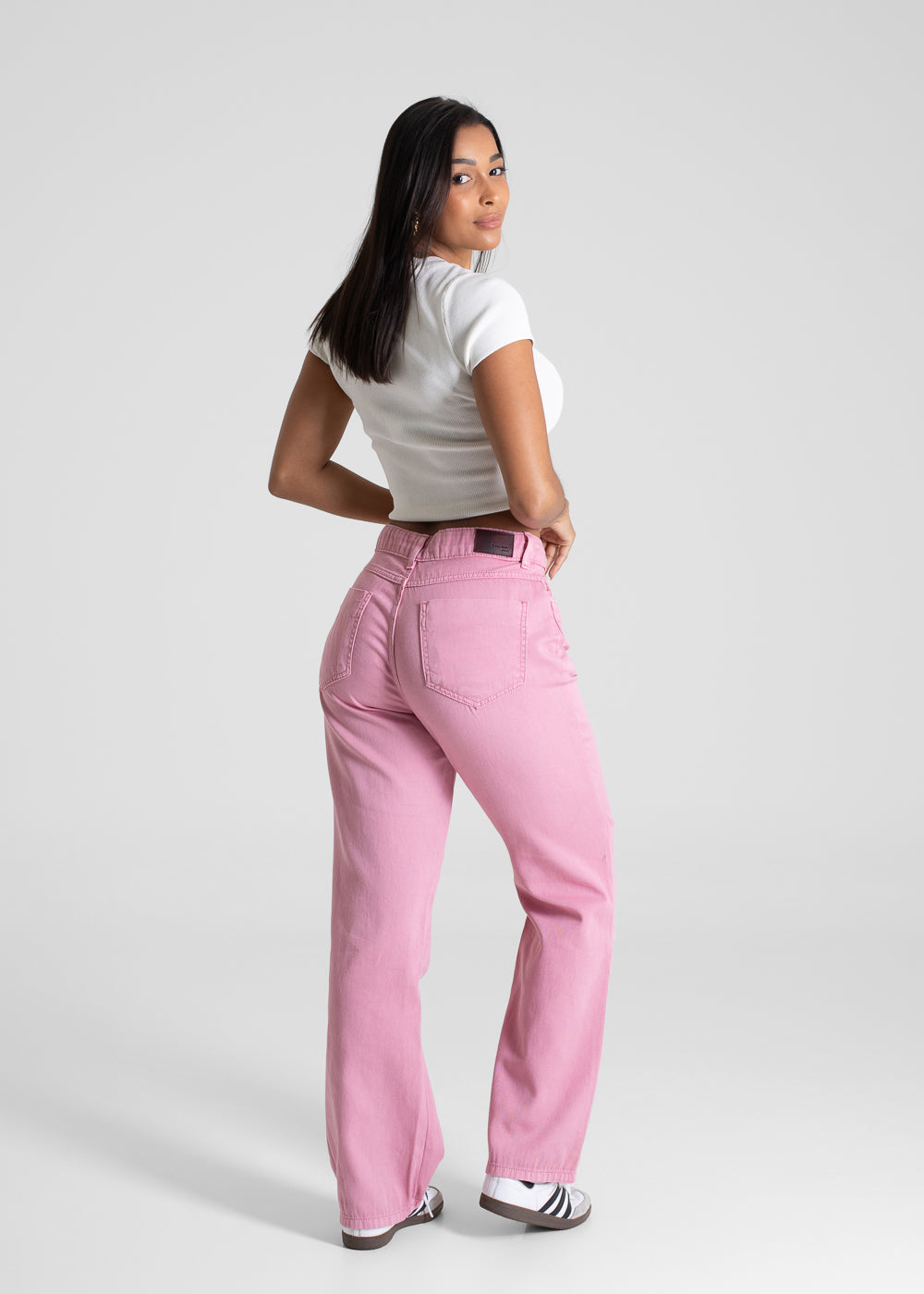 Calça Sarja Sawary Reta - 281591 ROSA