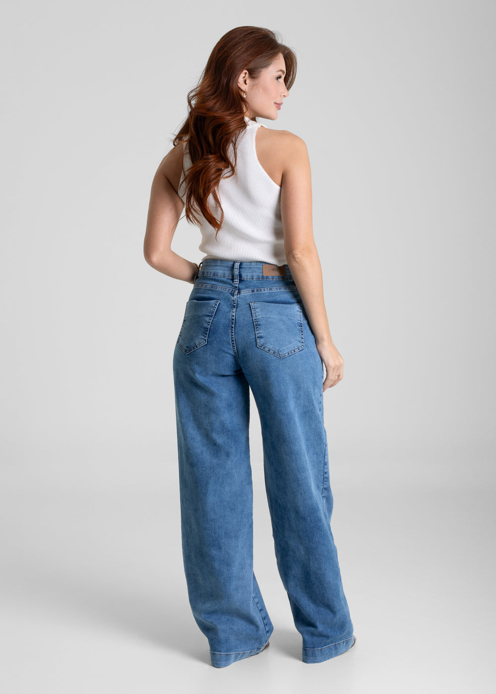 Calça Jeans Sawary Wide Leg - 281592 AZUL