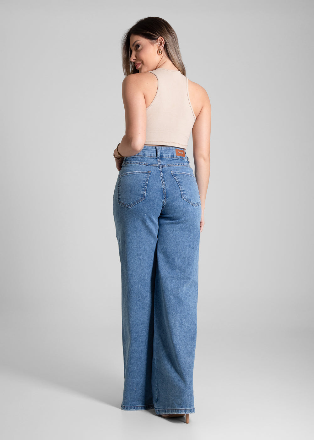 Calça Jeans Sawary Wide Leg - 281593 AZUL
