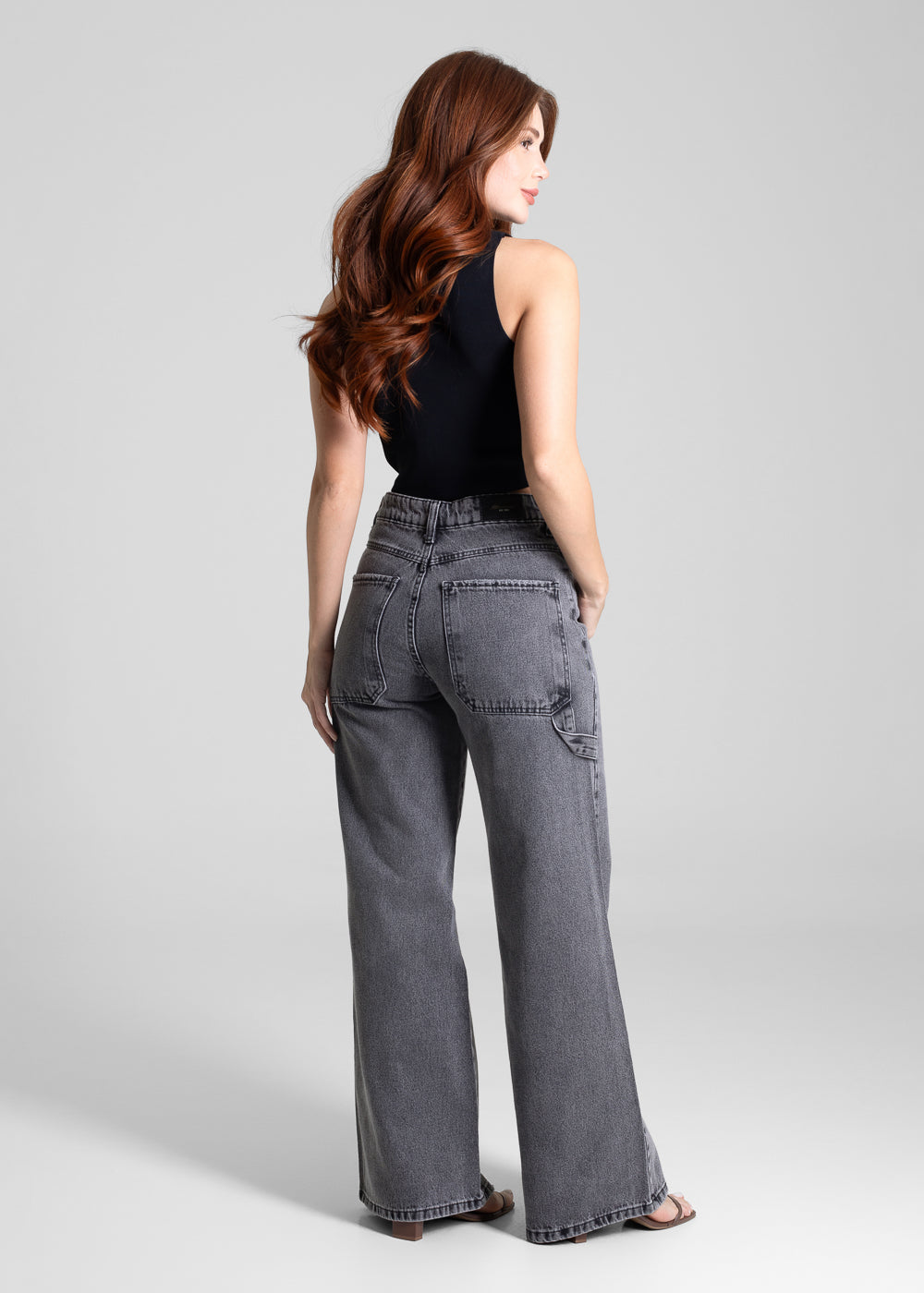 Calça Jeans Sawary Extra Wide Leg - 281603 PRETO