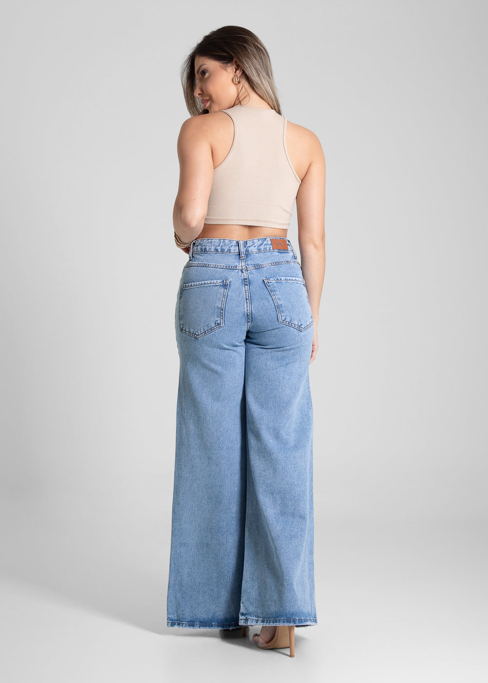 Calça Jeans Sawary Extra Wide Leg - 281604 AZUL