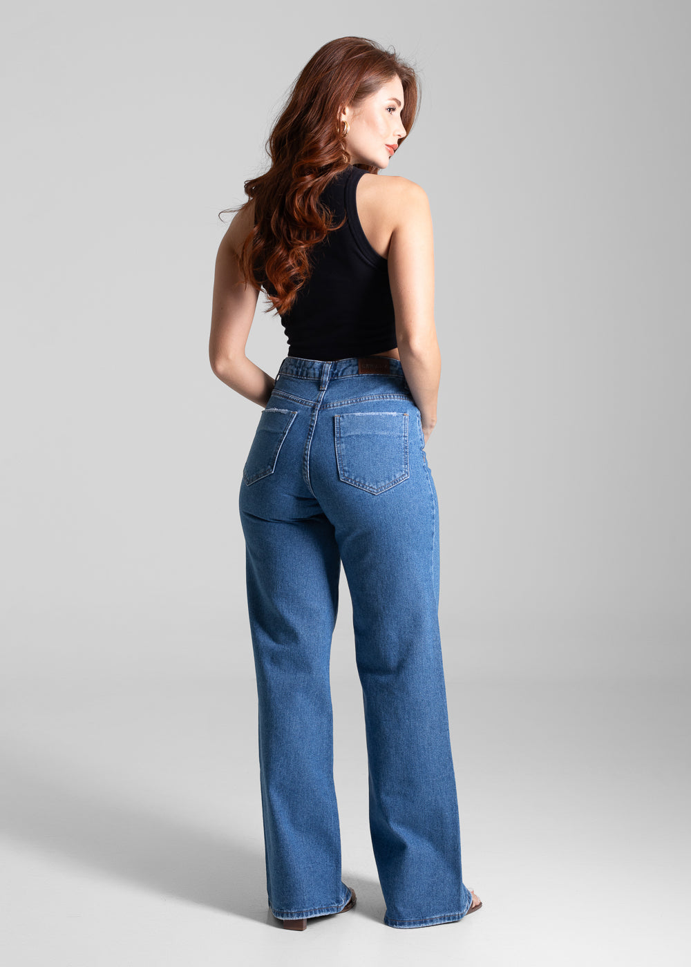 Calça Jeans Sawary Wide Leg - 281607 AZUL