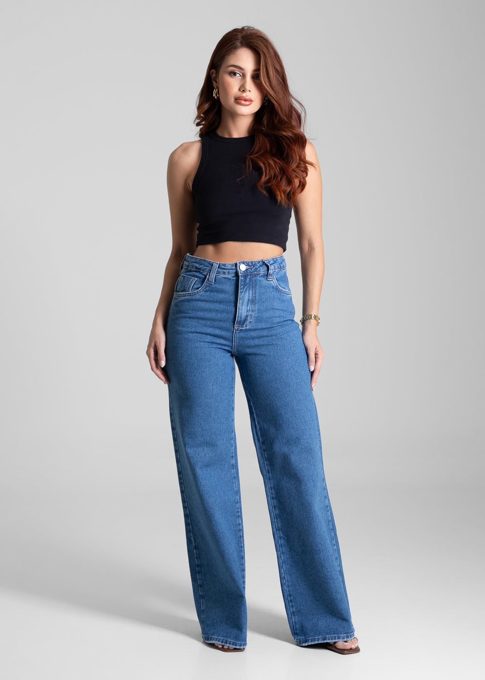 Calça Jeans Sawary Wide Leg - 281607 AZUL