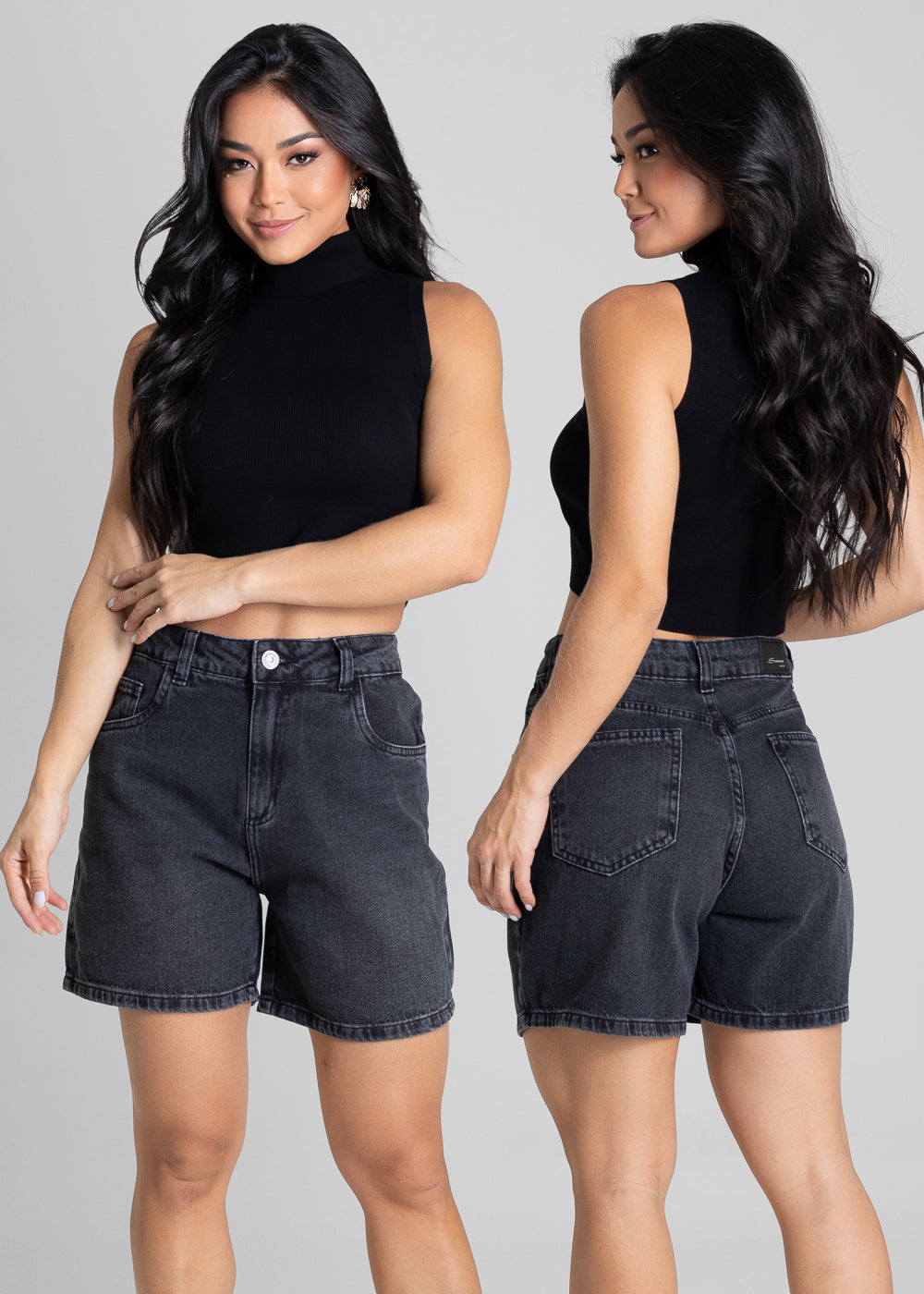 Shorts Jeans Sawary - 281608 PRETO