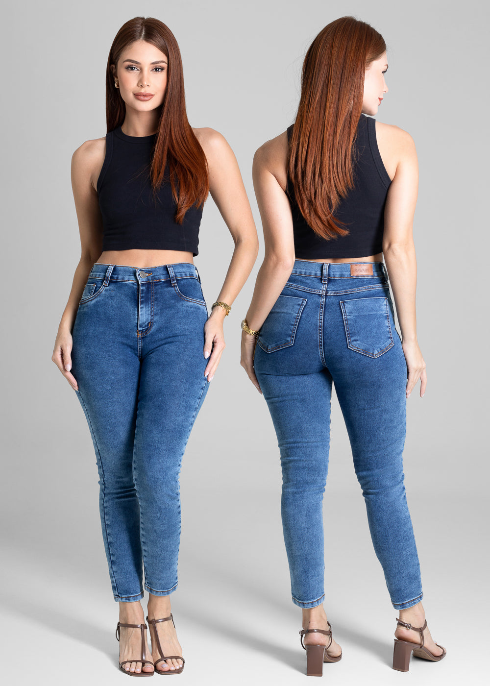 Calça Jeans Sawary Cigarrete - 281615 AZUL