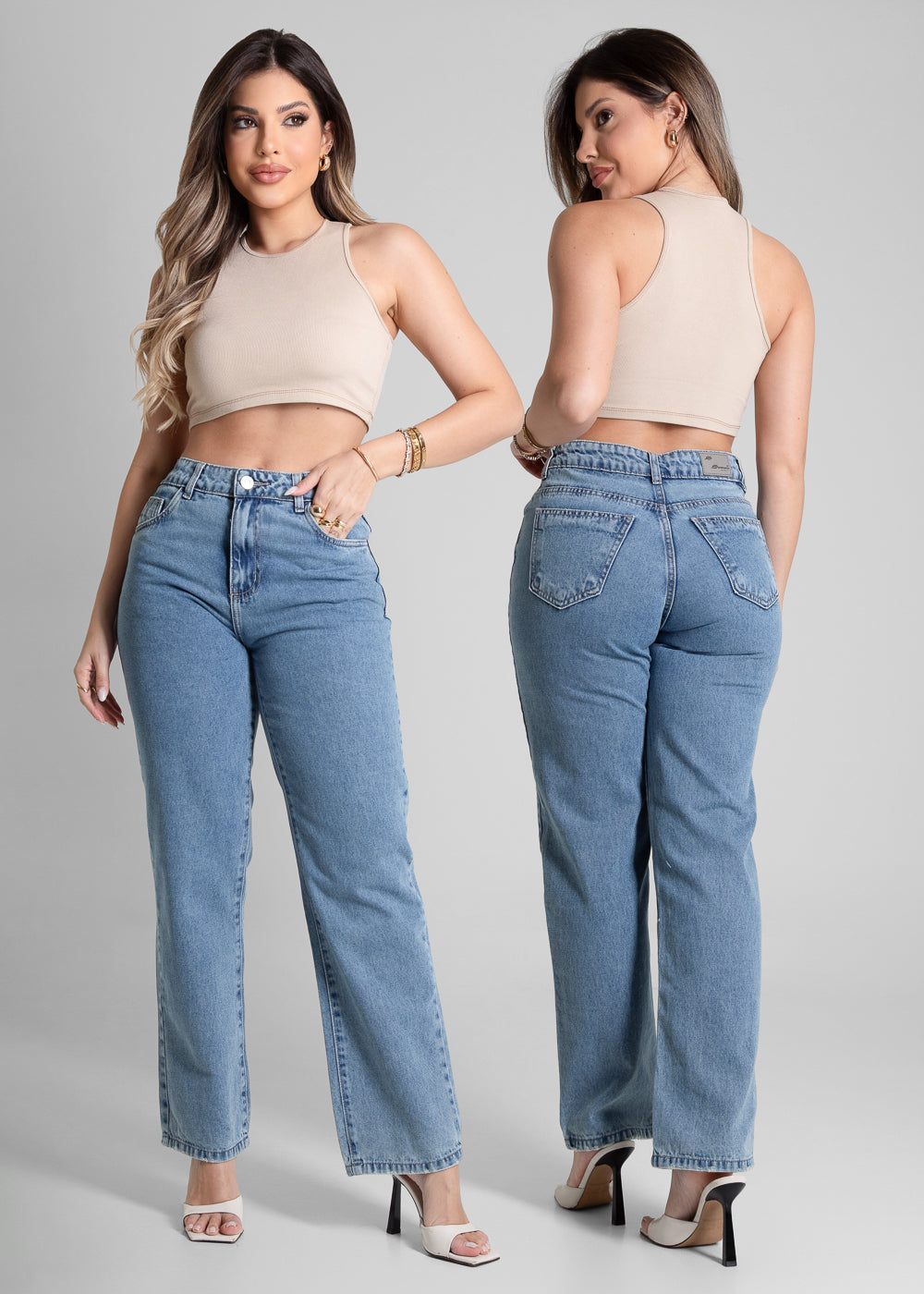 Calça Jeans Sawary Reta - 281617 AZUL