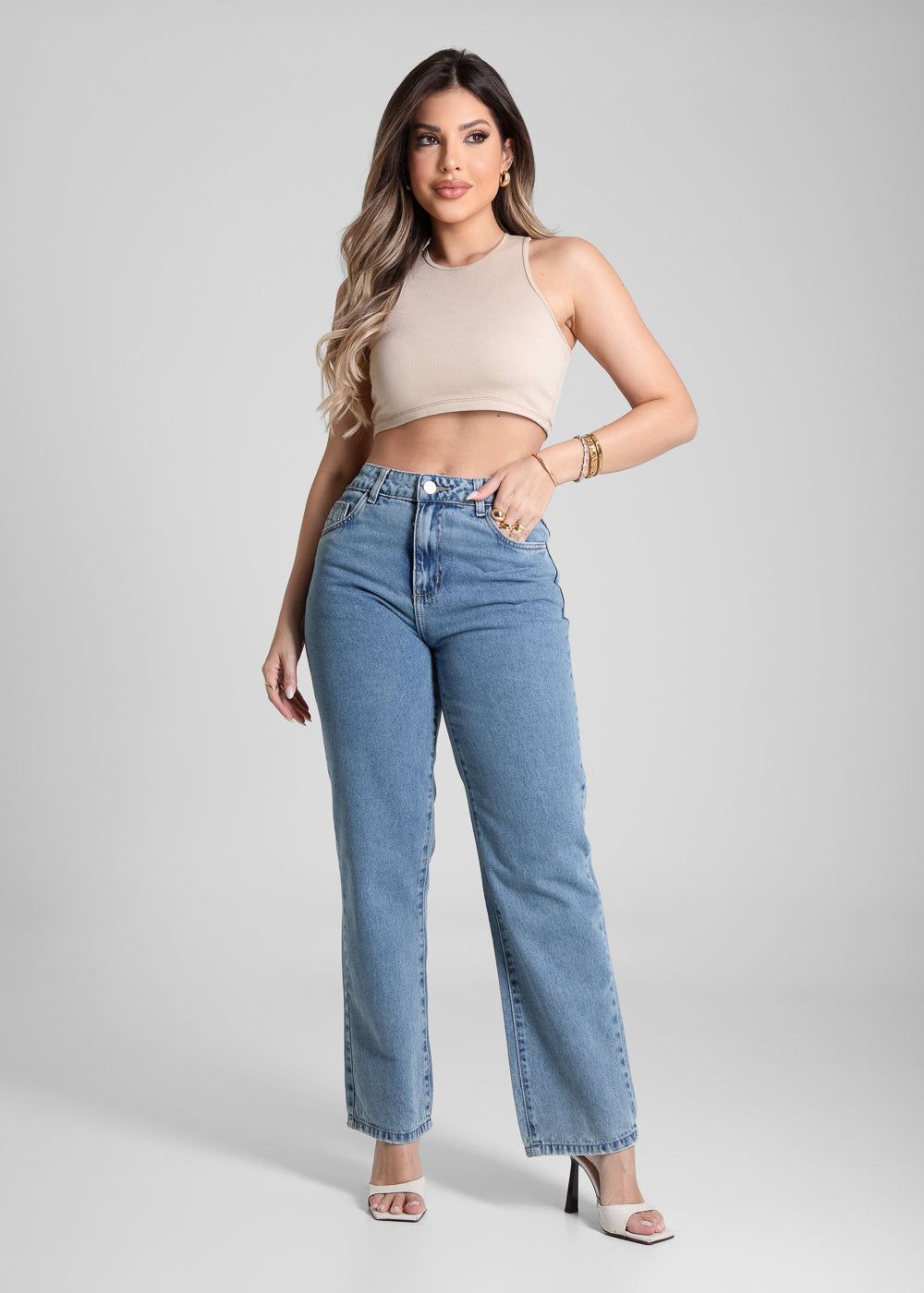 Calça Jeans Sawary Reta - 281617 AZUL