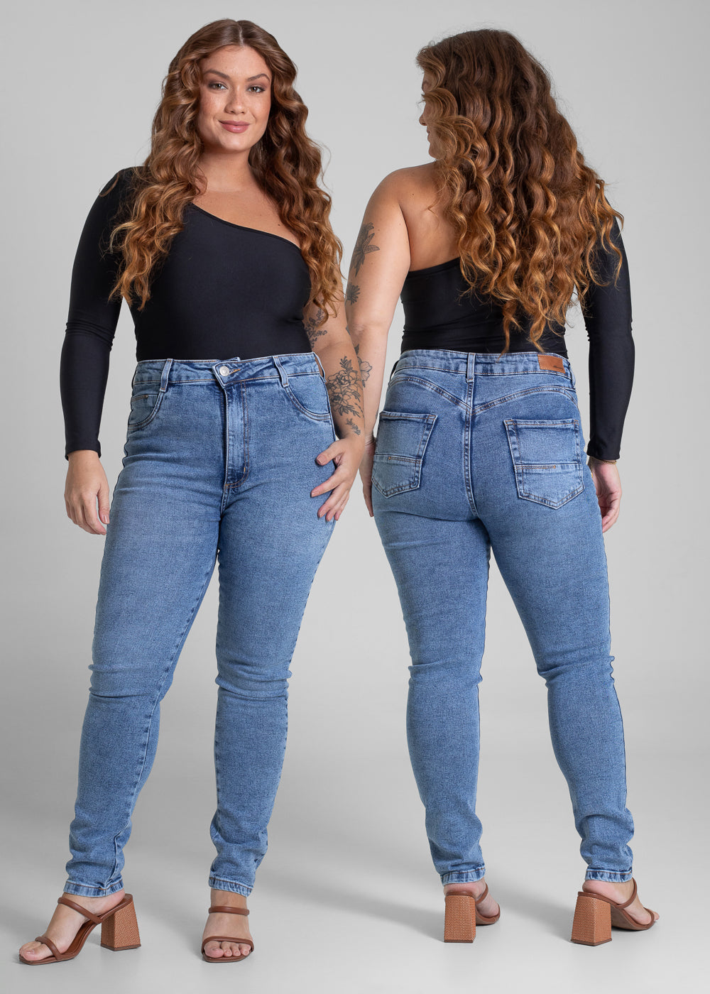 Calça Jeans Sawary Push Up Plus Size - 281618 AZUL