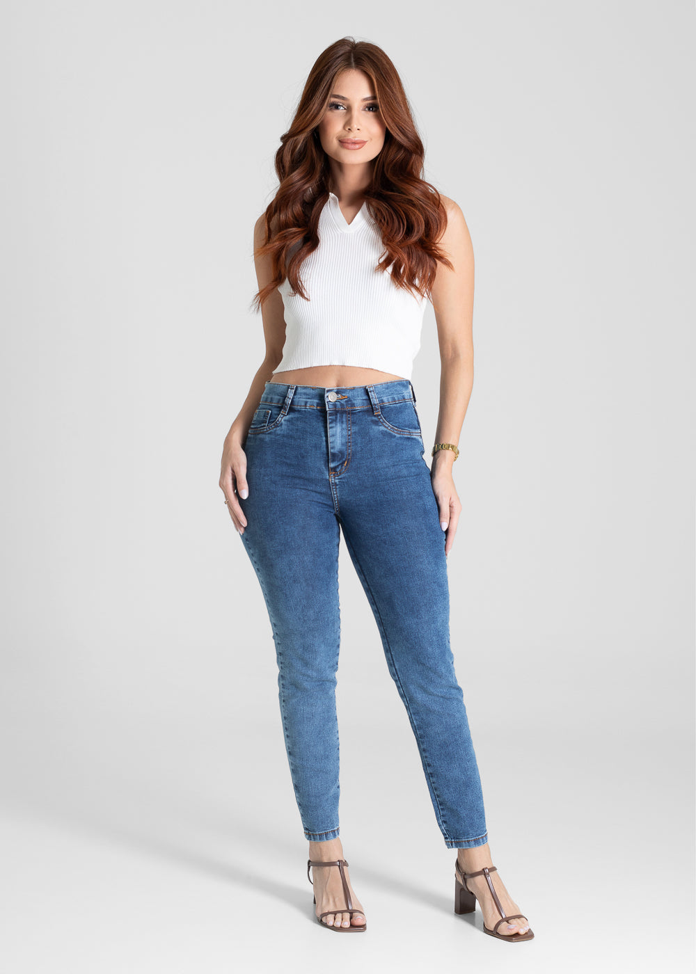 Calça Jeans Sawary Cigarrete - 281625 AZUL