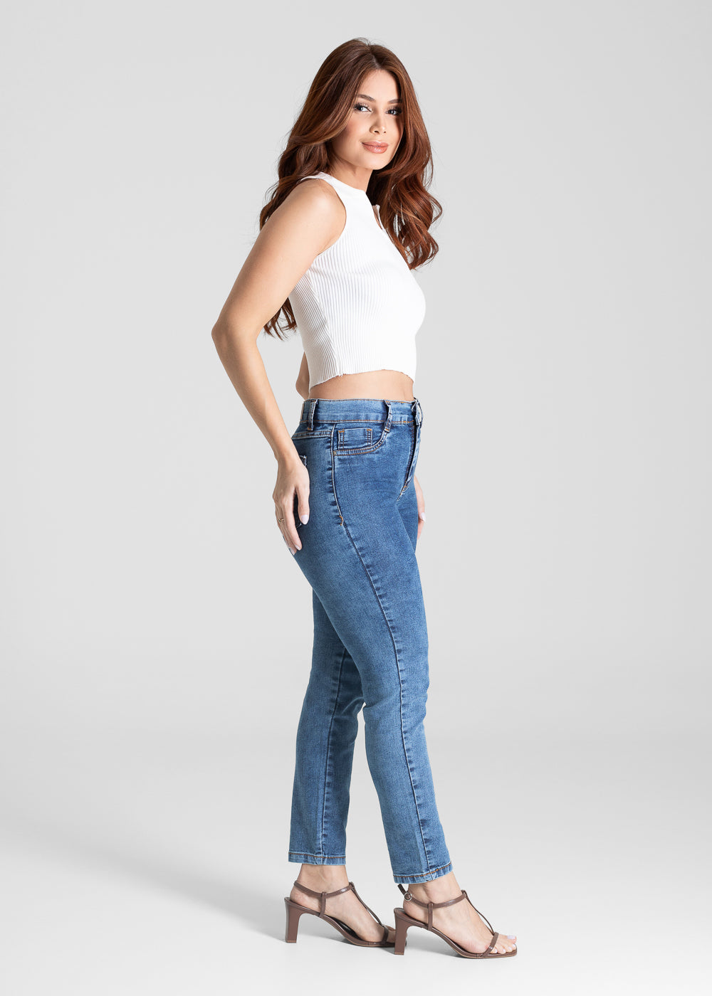 Calça Jeans Sawary Cigarrete - 281625 AZUL