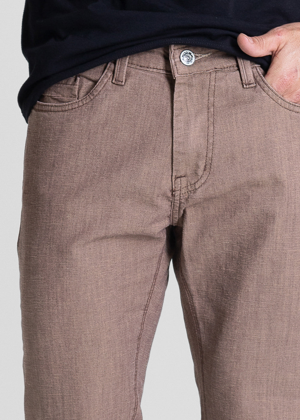 Calça Sarja Sawary Slim - 281626 MARROM