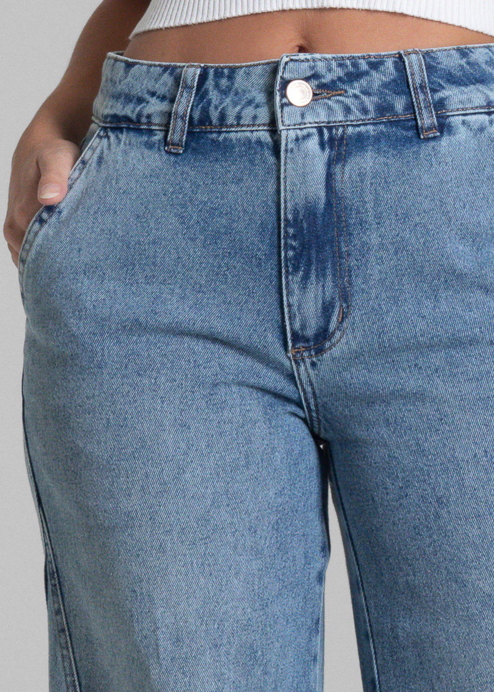 Calça Jeans Sawary Wide Leg - 281627 AZUL