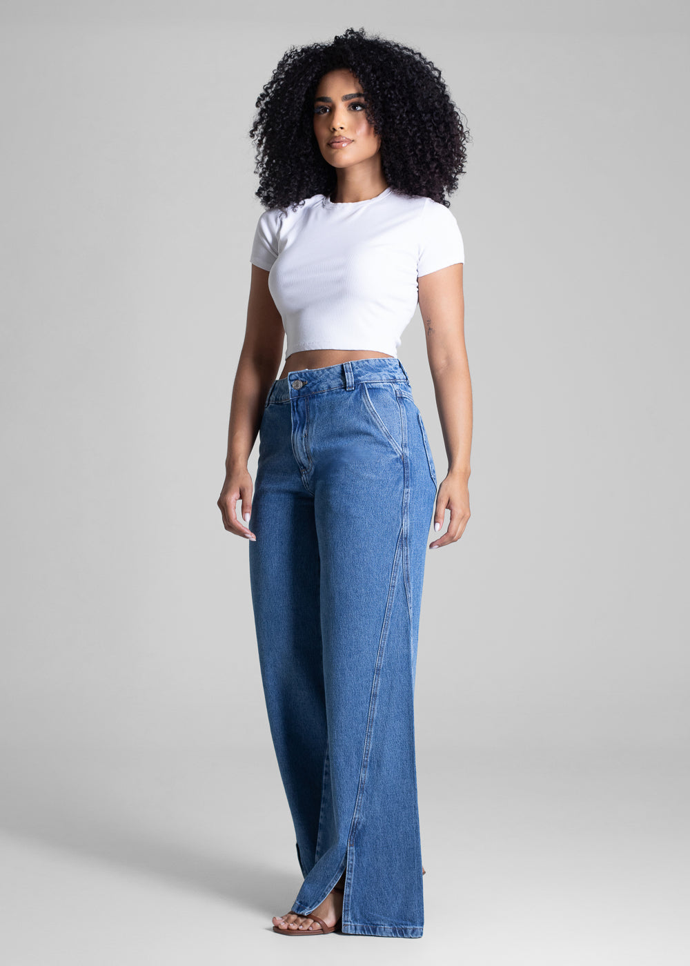 Calça Jeans Sawary Wide Leg - 281628 AZUL