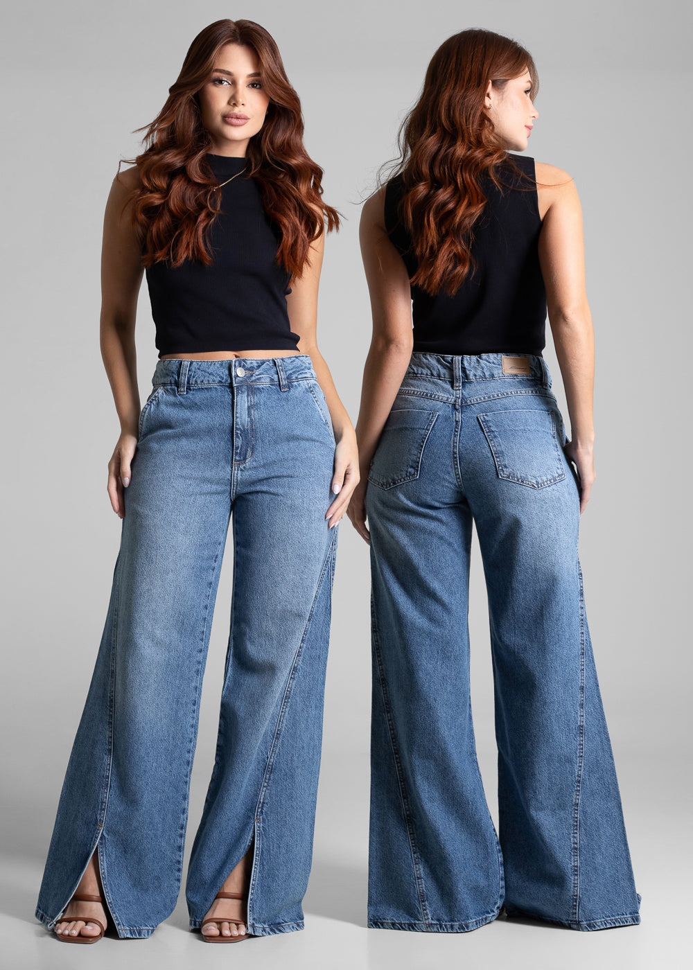 Calça Jeans Sawary Wide Leg - 281633 AZUL