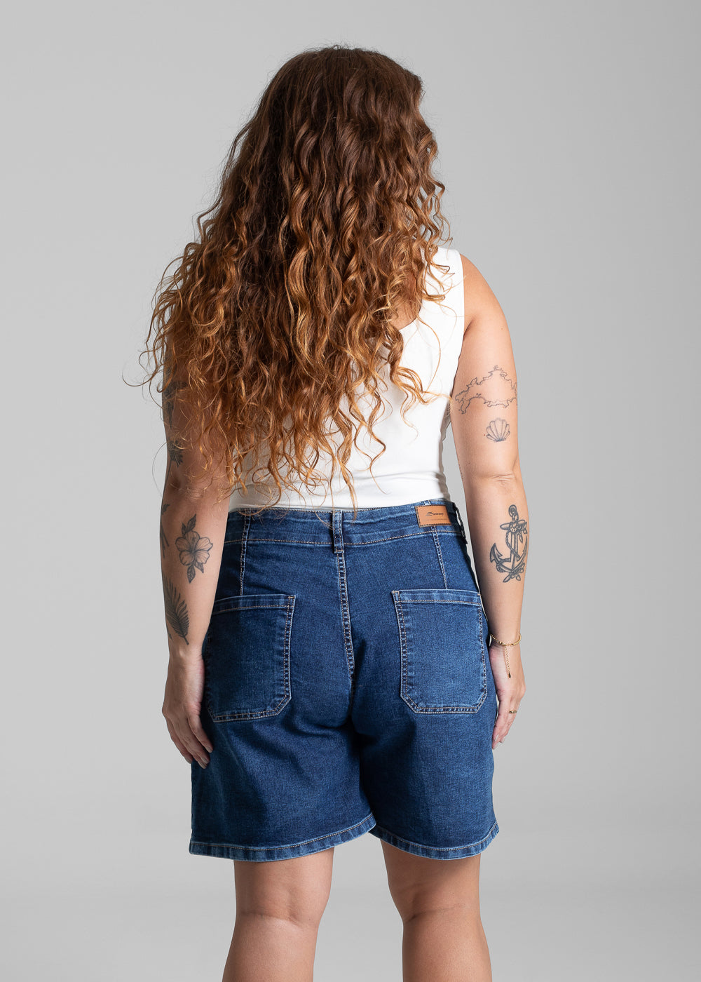 Bermuda Jeans Sawary Plus Size - 281643 AZUL