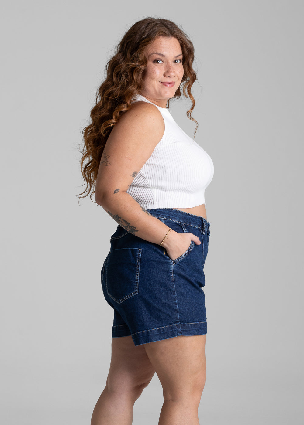 Shorts Jeans Sawary Plus Size - 281646 AZUL