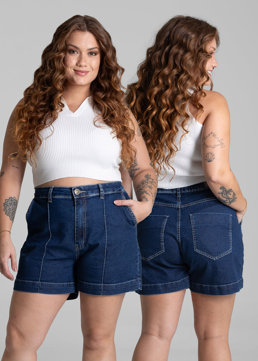 Shorts Jeans Sawary Plus Size - 281646 AZUL