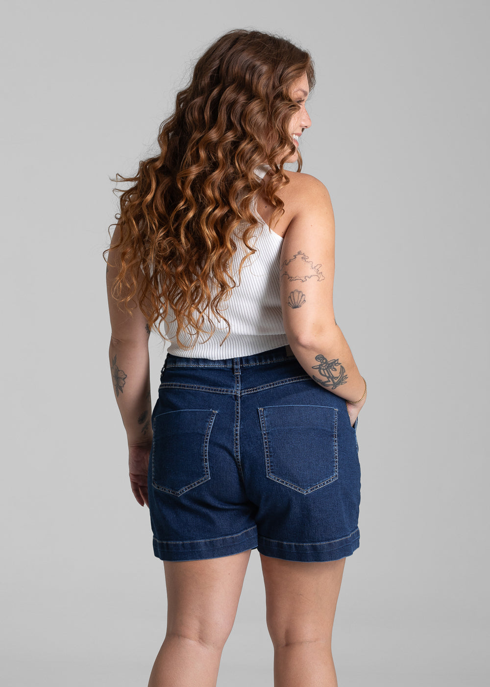 Shorts Jeans Sawary Plus Size - 281646 AZUL