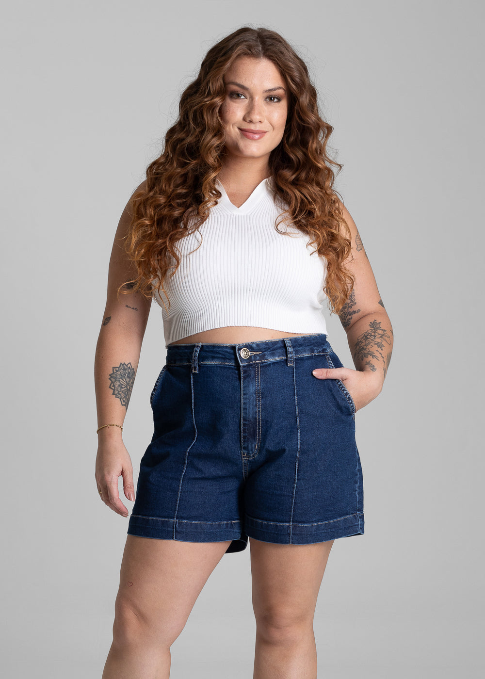 Shorts Jeans Sawary Plus Size - 281646 AZUL