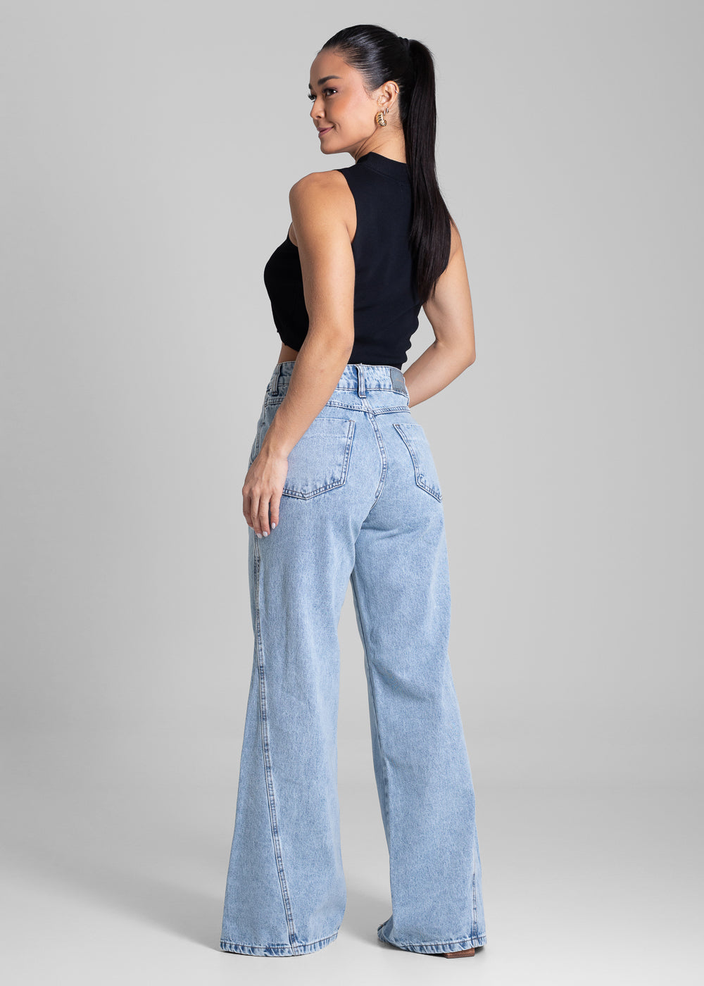 Calça Jeans Sawary Wide Leg - 281653 AZUL