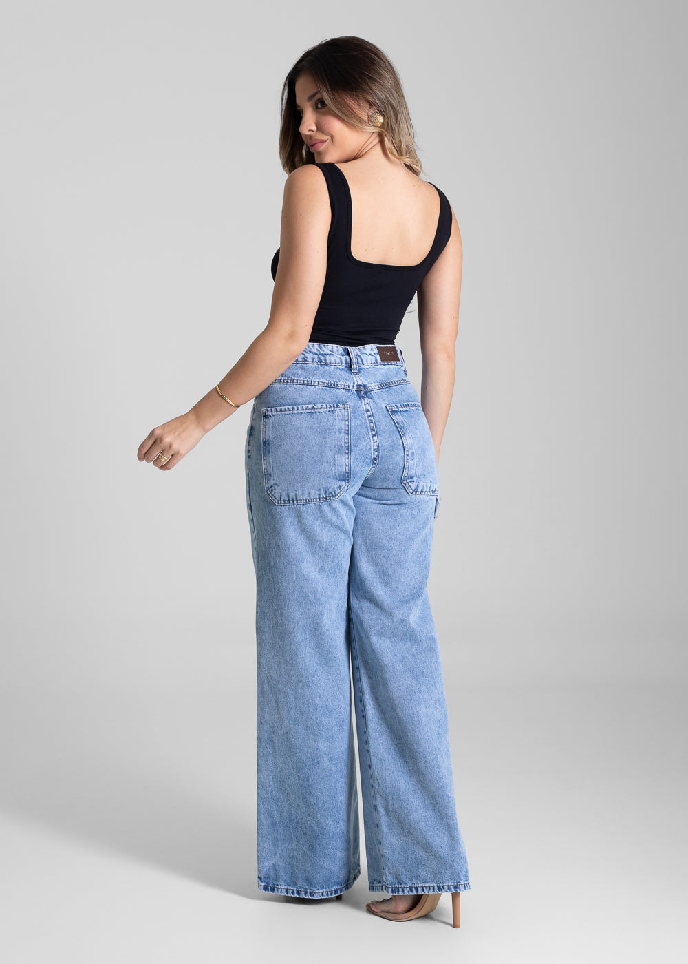 Calça Jeans Sawary Wide Leg - 281656 AZUL