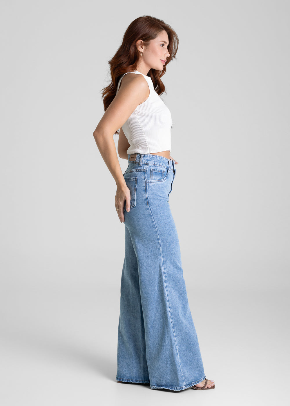 Calça Jeans Sawary Wide Leg - 281657 AZUL