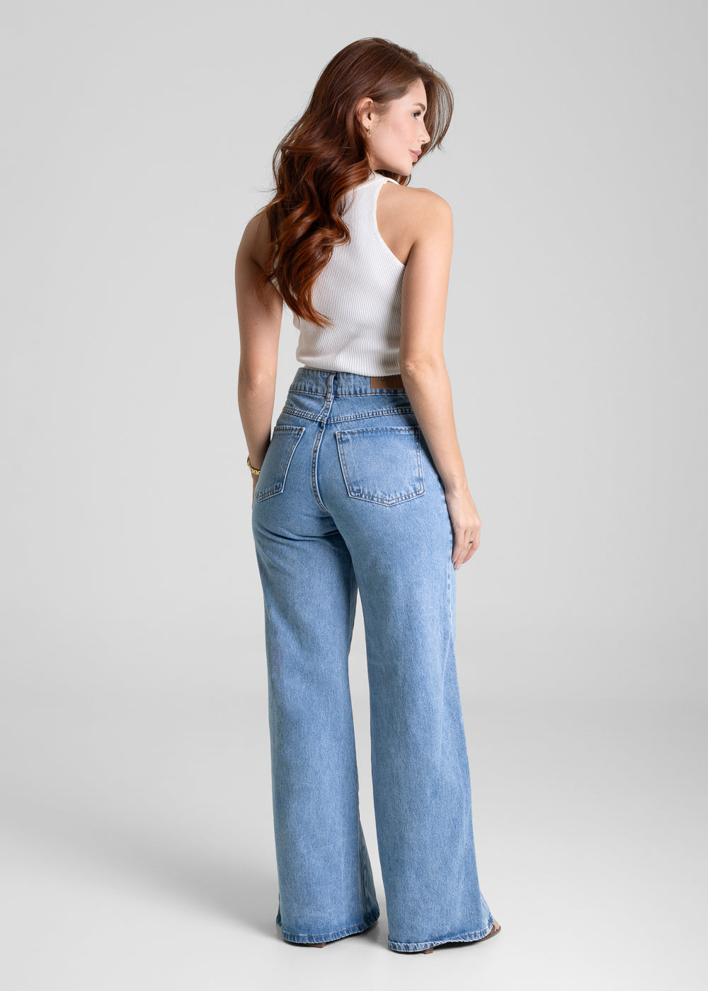 Calça Jeans Sawary Wide Leg - 281657 AZUL
