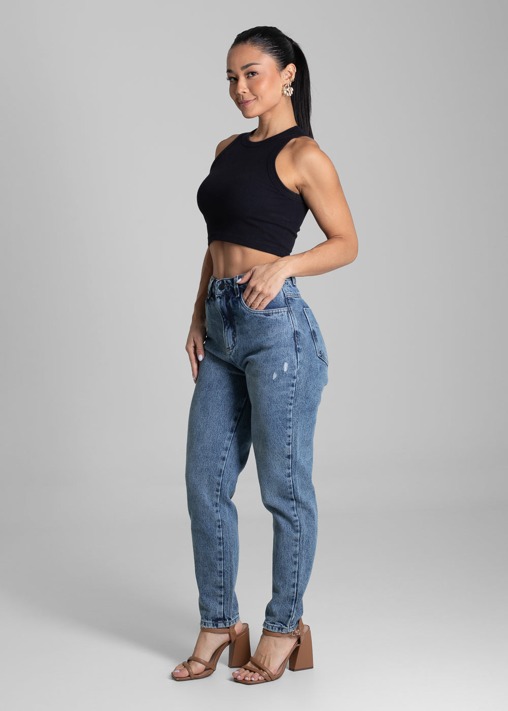 Calça Jeans Sawary Mom - 281659 AZUL