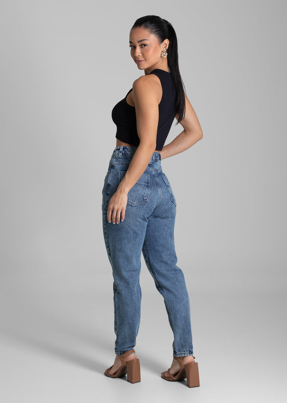 Calça Jeans Sawary Mom - 281659 AZUL
