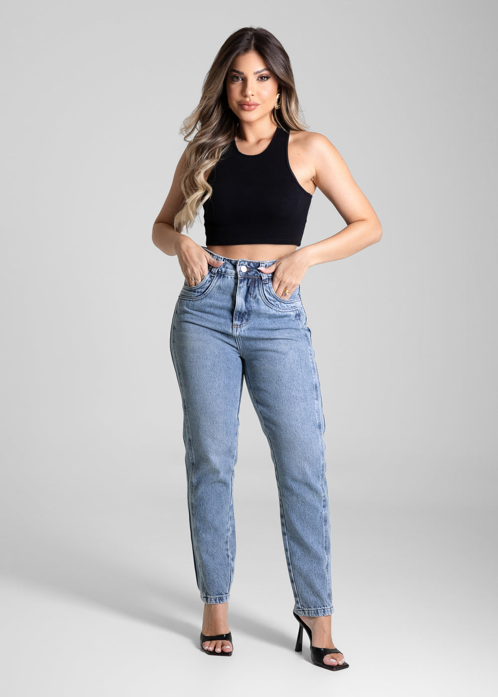 Calça Jeans Sawary Mom - 281662 AZUL