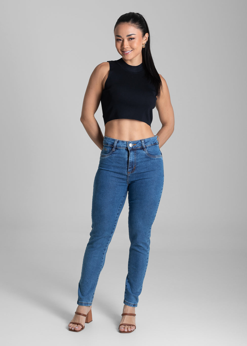 Calça Jeans Sawary Push Up - 281663 AZUL