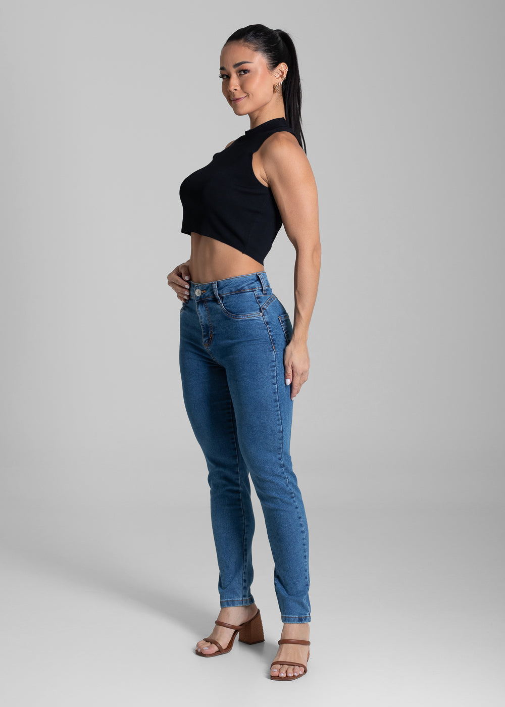 Calça Jeans Sawary Push Up - 281663 AZUL