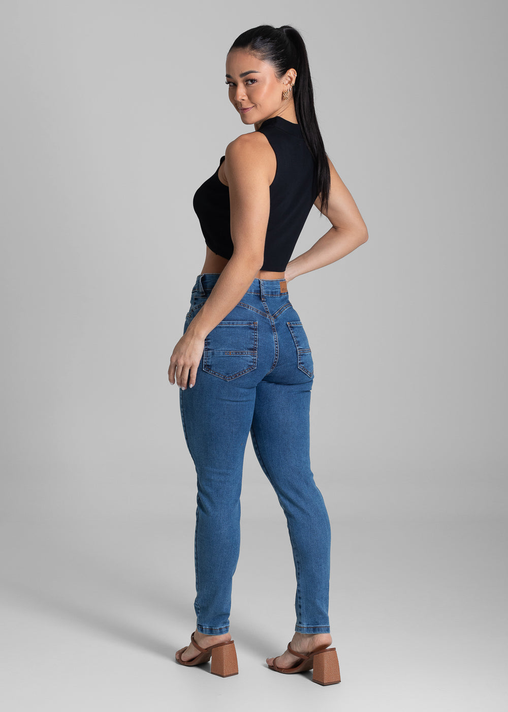 Calça Jeans Sawary Push Up - 281663 AZUL