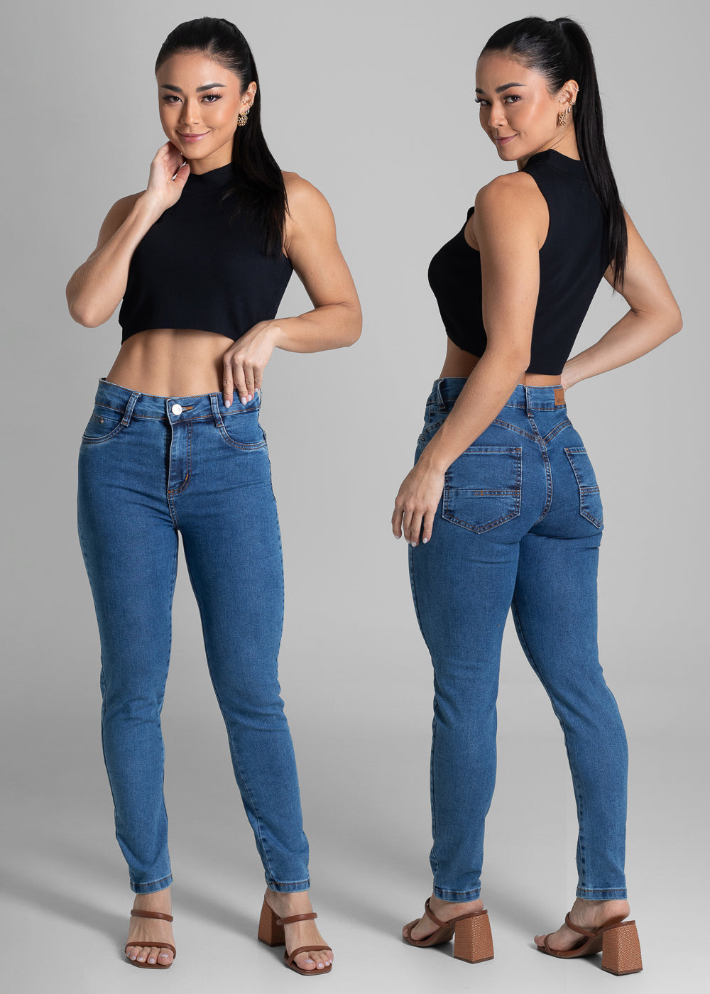 Calça Jeans Sawary Push Up - 281663 AZUL