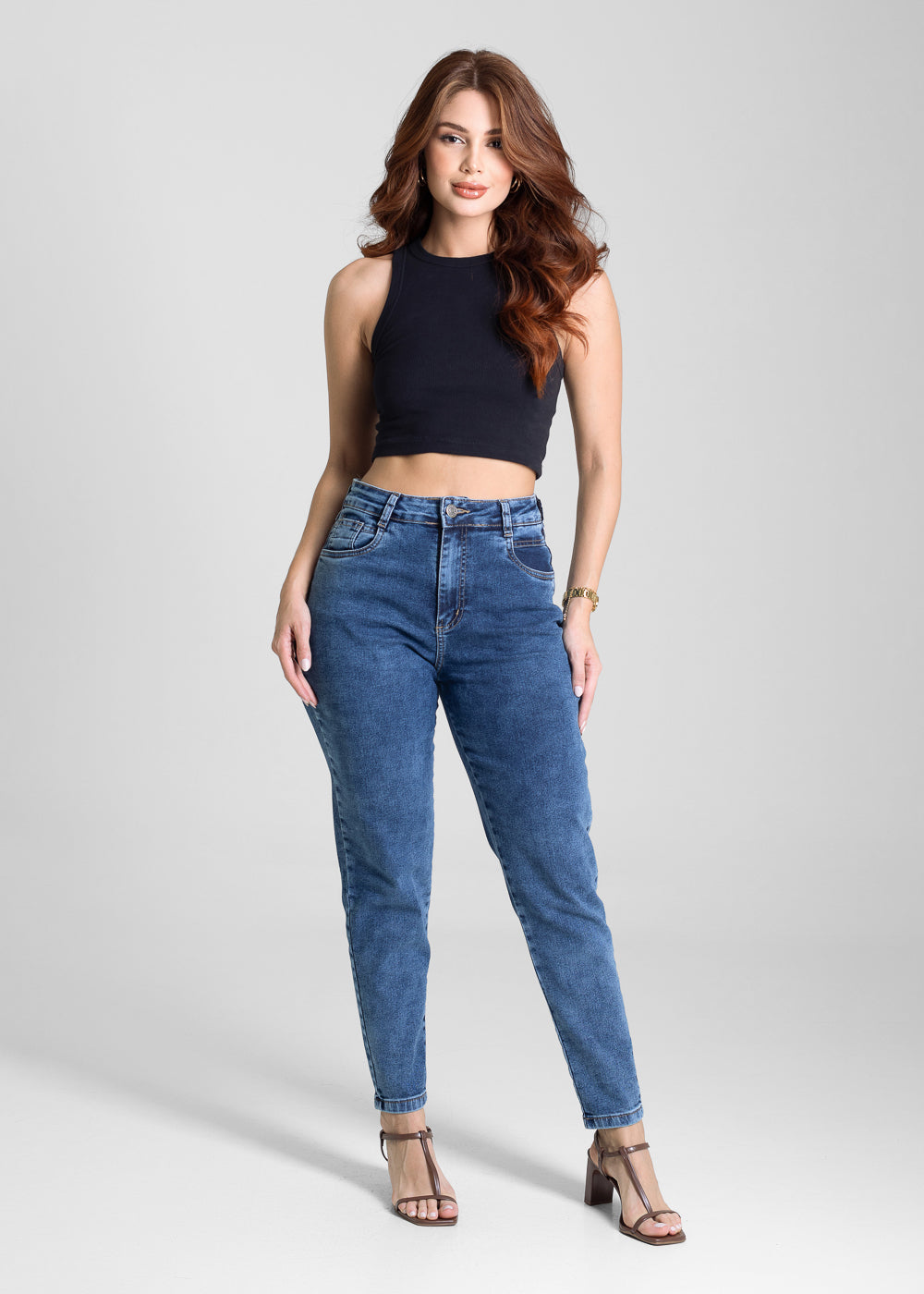 Calça Jeans Sawary Mom - 281667 AZUL