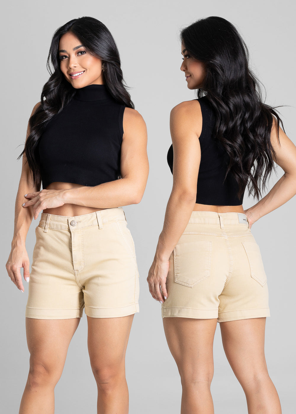 Shorts Sarja Sawary - 281687 AMARELO