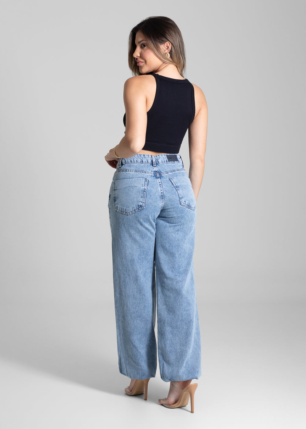 Calça Jeans Sawary Balonê - 281688 AZUL