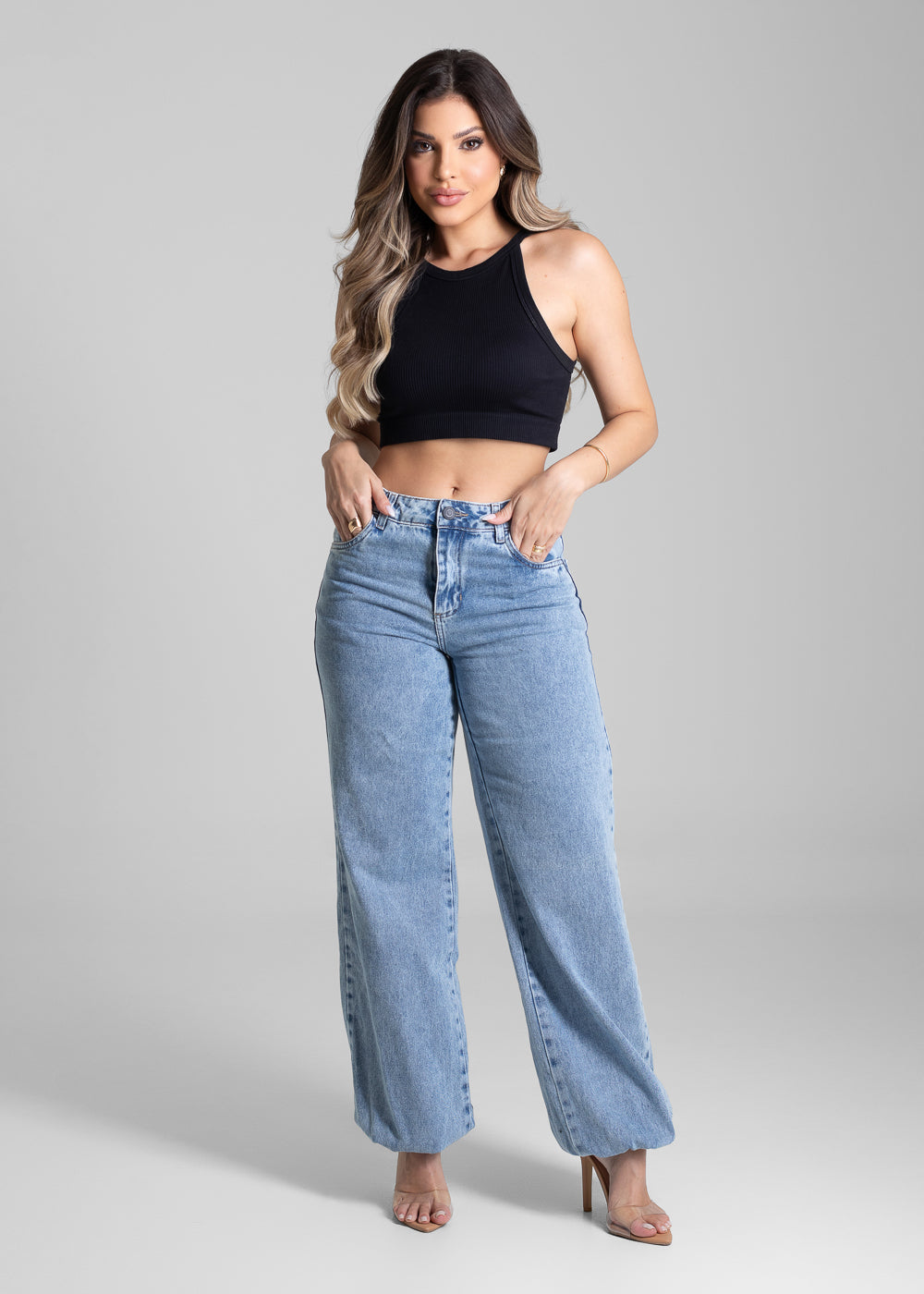 Calça Jeans Sawary Balonê - 281688 AZUL