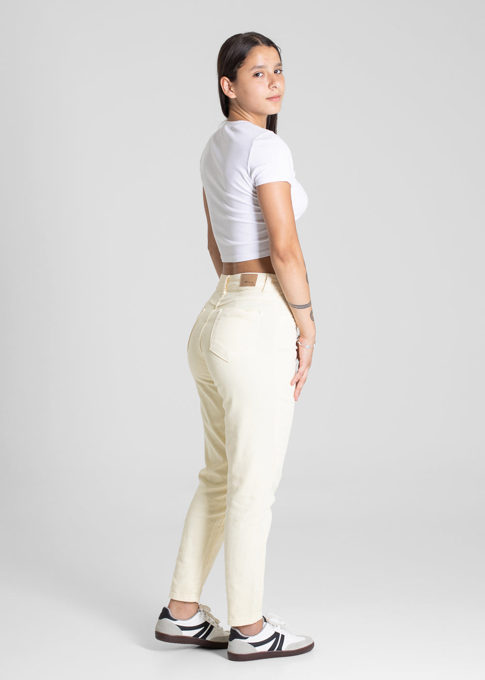 Calça Sarja Sawary Mom - 281690 AMARELO