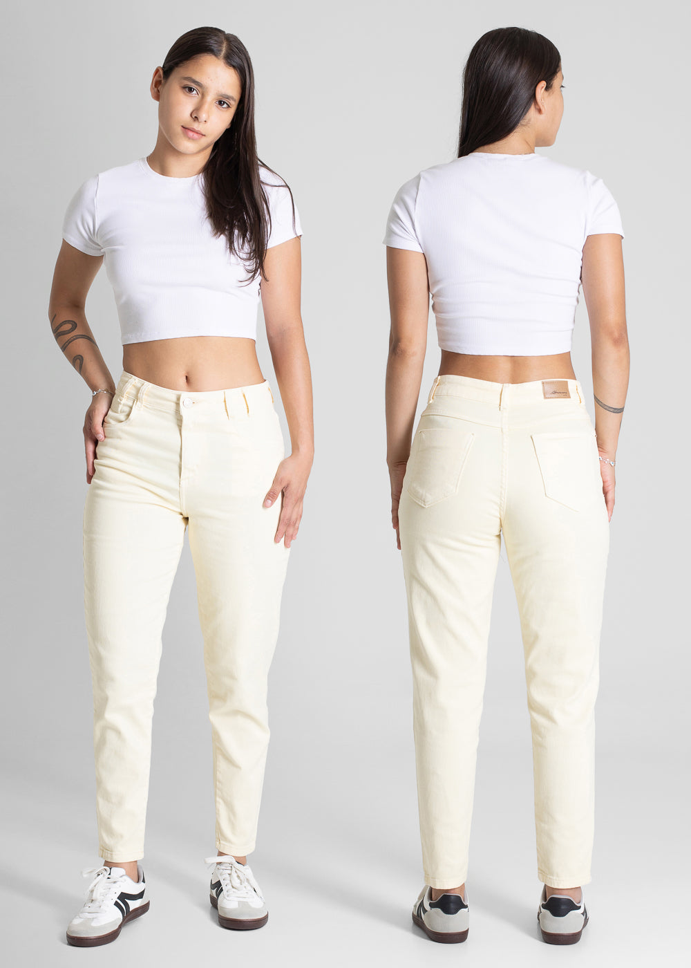 Calça Sarja Sawary Mom - 281690 AMARELO