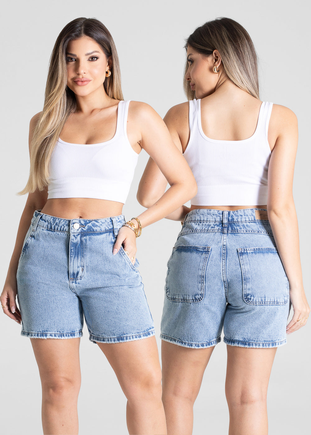 Shorts Jeans Sawary - 281692 AZUL