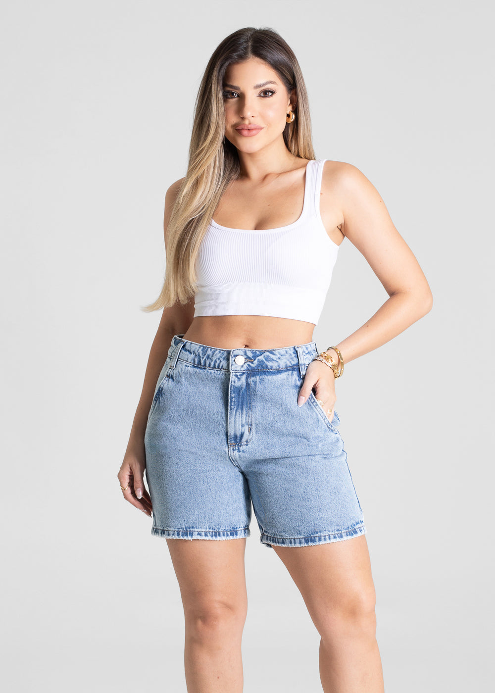 Shorts Jeans Sawary - 281692 AZUL