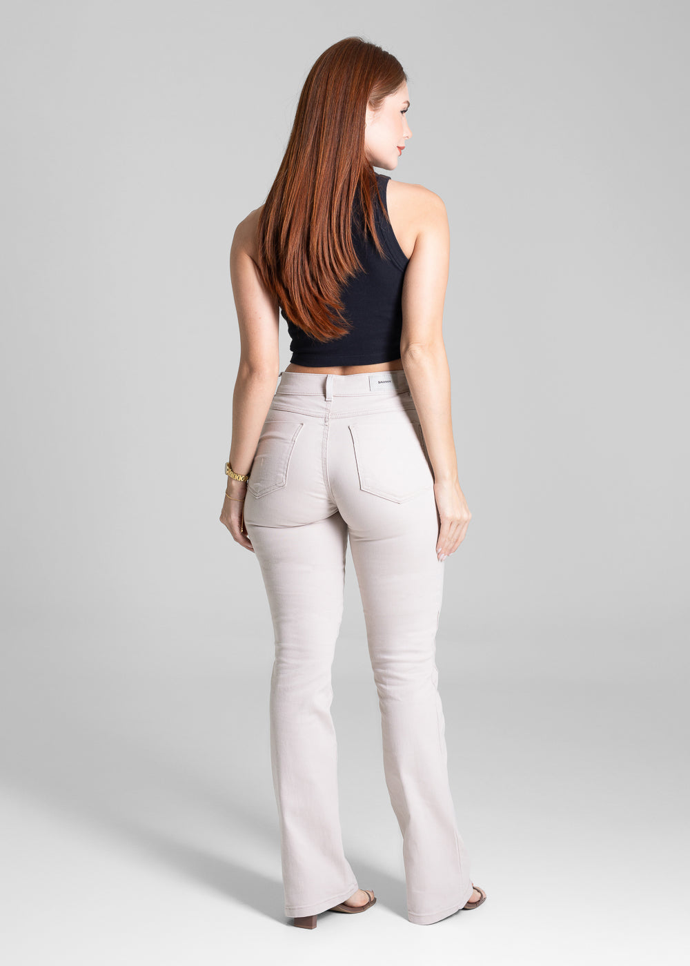 Calça Sarja Sawary Boot Cut - 281699 BEGE