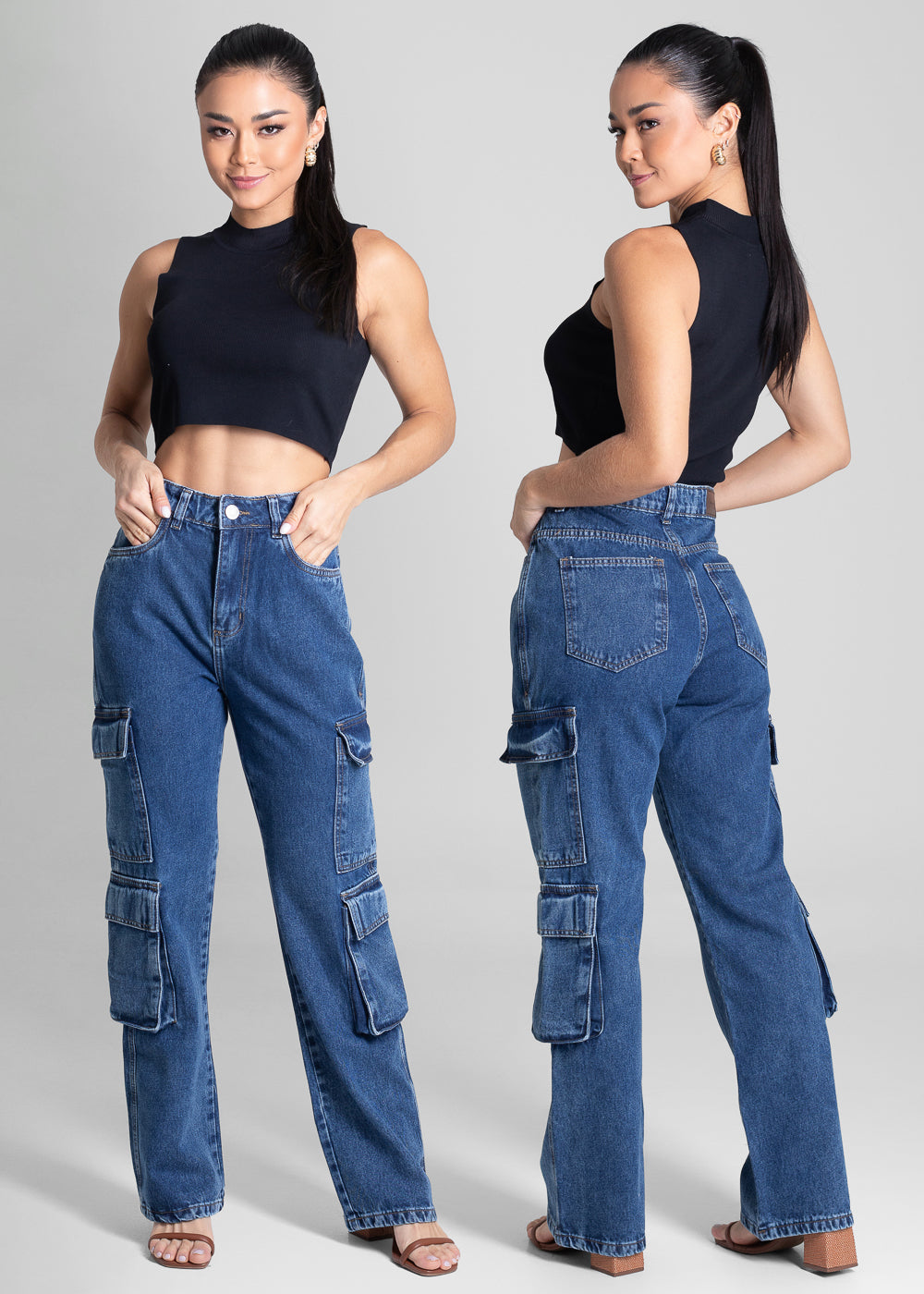 Calça Jeans Sawary Reta Petit - 281702 AZUL