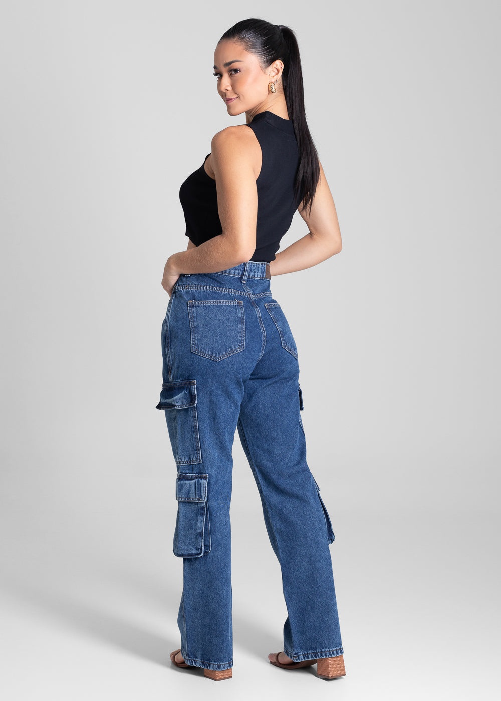 Calça Jeans Sawary Reta Petit - 281702 AZUL