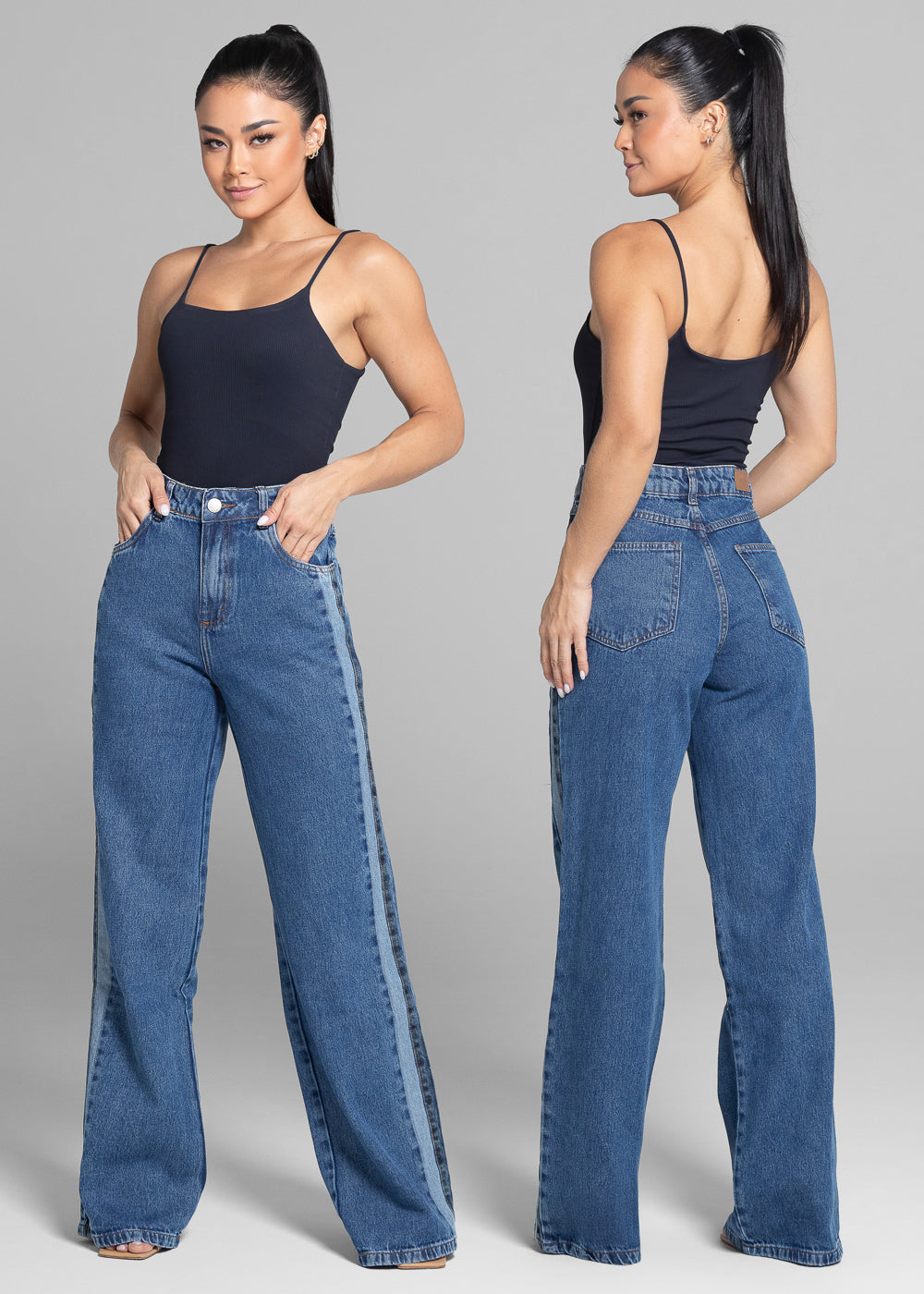 Calça Jeans Sawary Wide Leg - 281706 AZUL