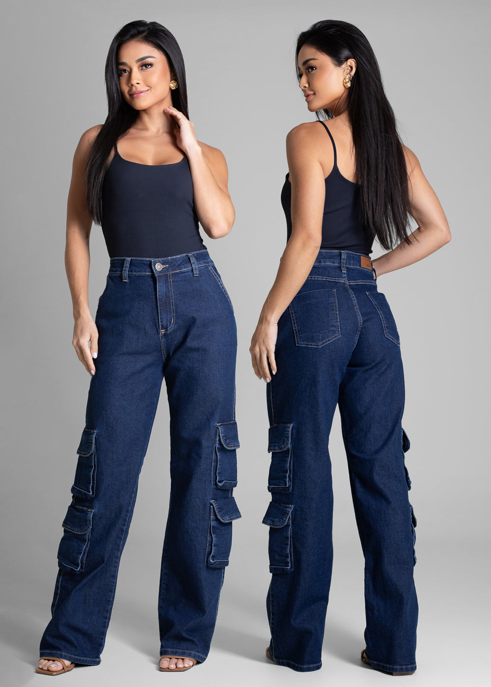 Calça Jeans Sawary Wide Leg - 281708 AZUL