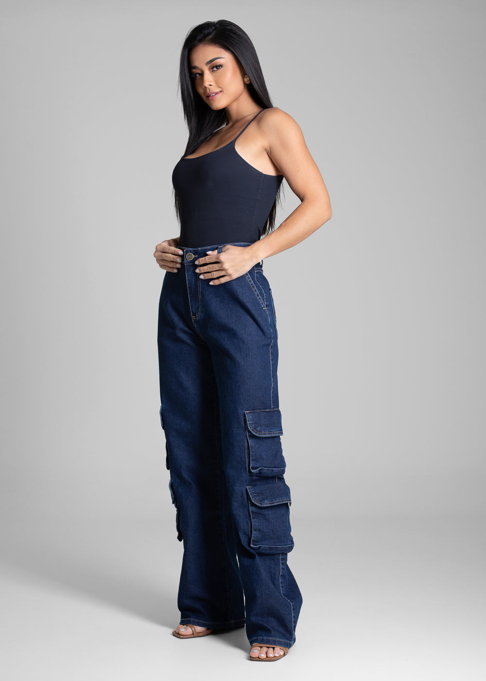 Calça Jeans Sawary Wide Leg - 281708 AZUL